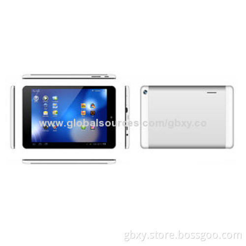 7.85-inch 3G tablet PC, MTK8312, 512MB+4GB, 1,024*768TN, 0.3+2.0MP
